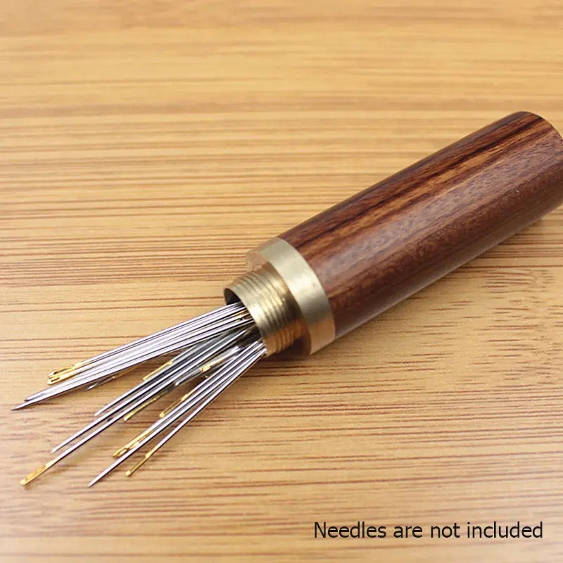 Wooden Needle Case, 30 Pcs Side Hole Blind Sewing Needles, Stainless Steel Elderly Self Threading Needles, Household DIY Beading Threading Needle, Sewing Embroidery Needle Accessories Wooden Needle Case, 30 Pcs Side Hole Blind Sewing Needles, Stainless Steel Elderly Self Threading Needles, Household DIY Beading Threading Needle, Sewing Embroidery Needle Accessories
